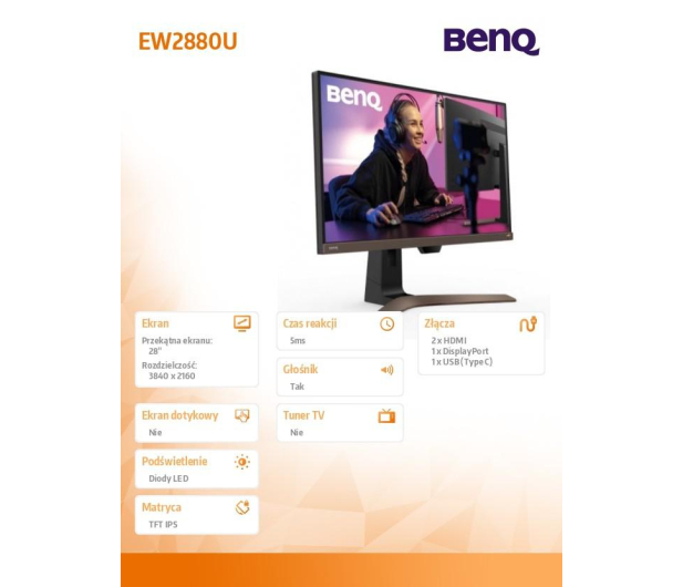 BenQ EW2880U - 744046 - zdjęcie 9
